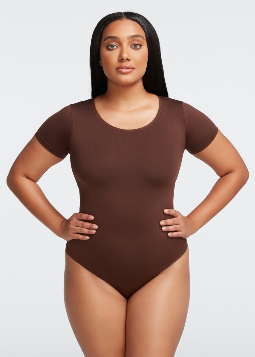 Body Modelador Sem Costura ComfortFit Manga Curta