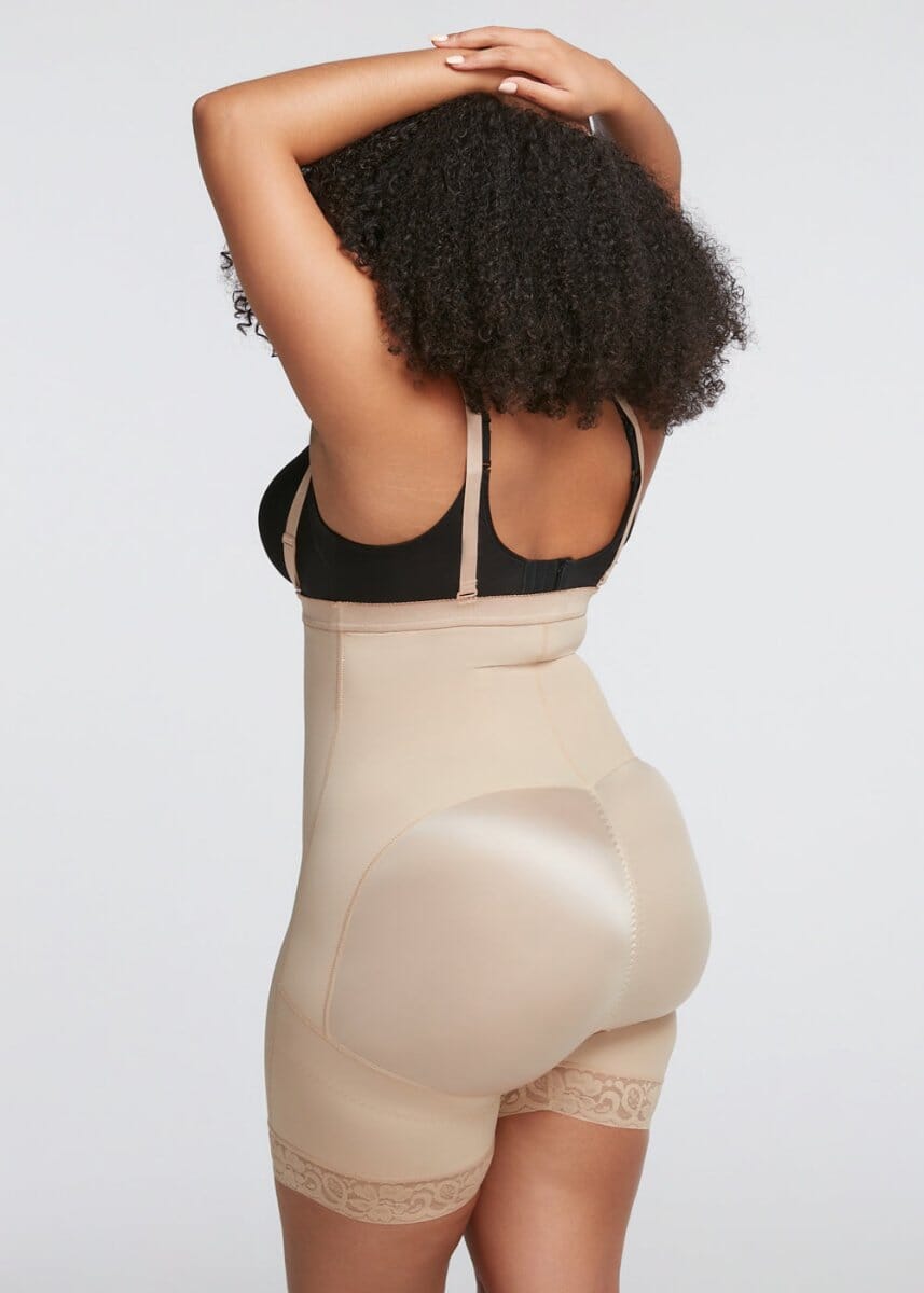 Shorts Modelador Cintura Alta com Zíper Frontal - Booty Lift