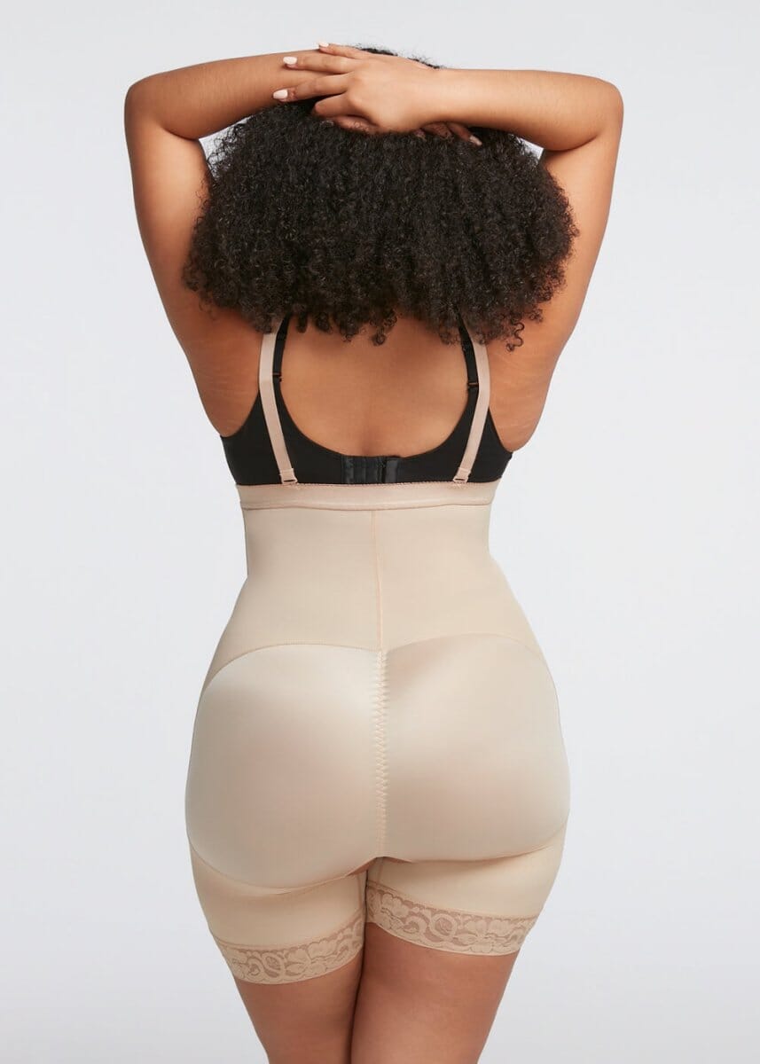 Shorts Modelador Cintura Alta com Zíper Frontal - Booty Lift