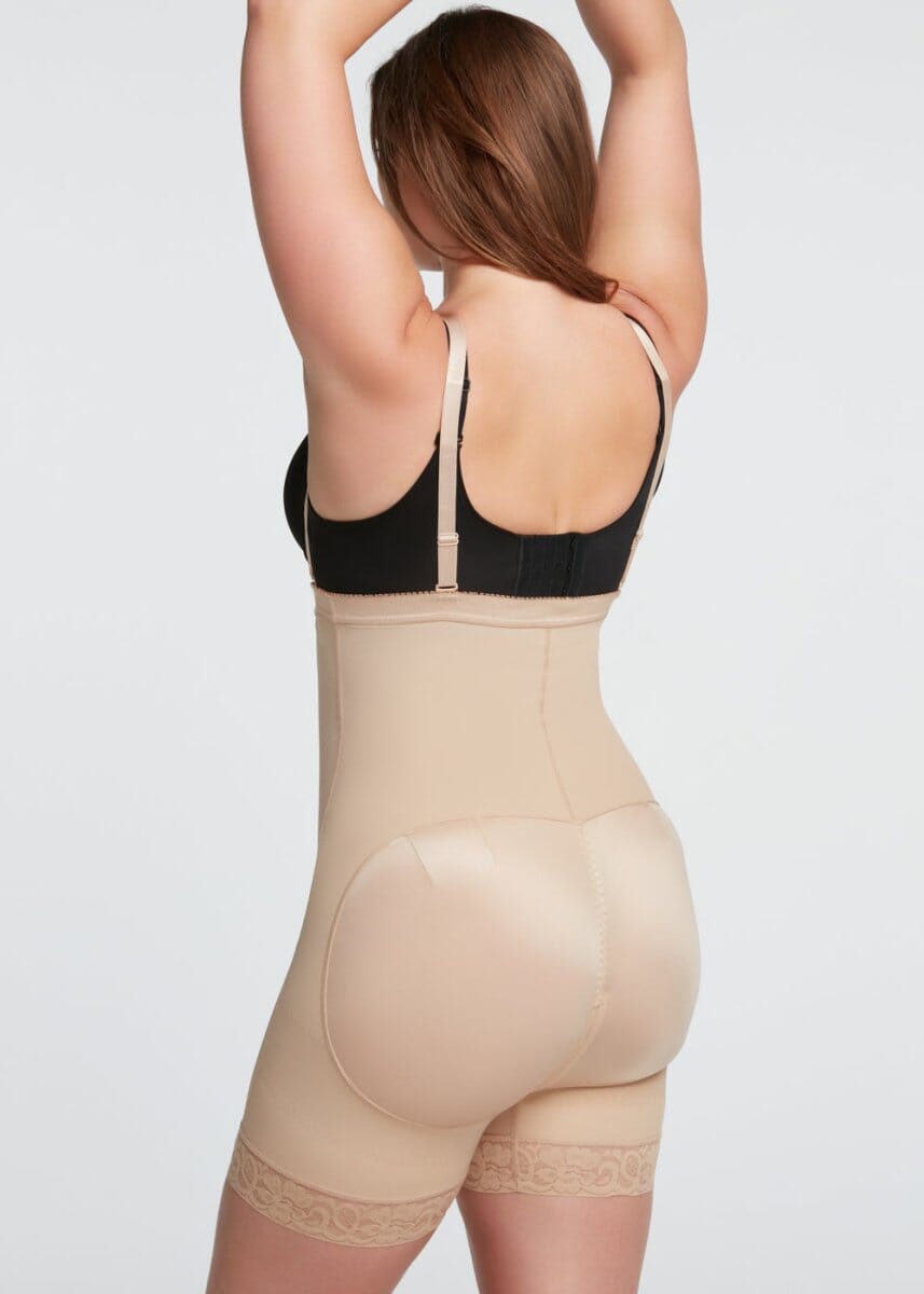 Shorts Modelador Cintura Alta com Zíper Lateral - Booty Lift