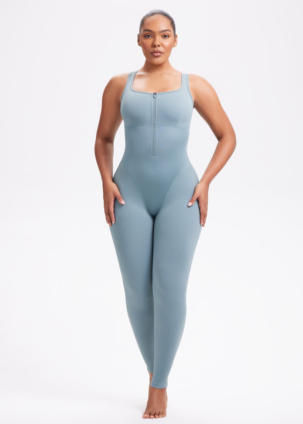 Macacão Legging de Compressão Regata - Sauna Power
