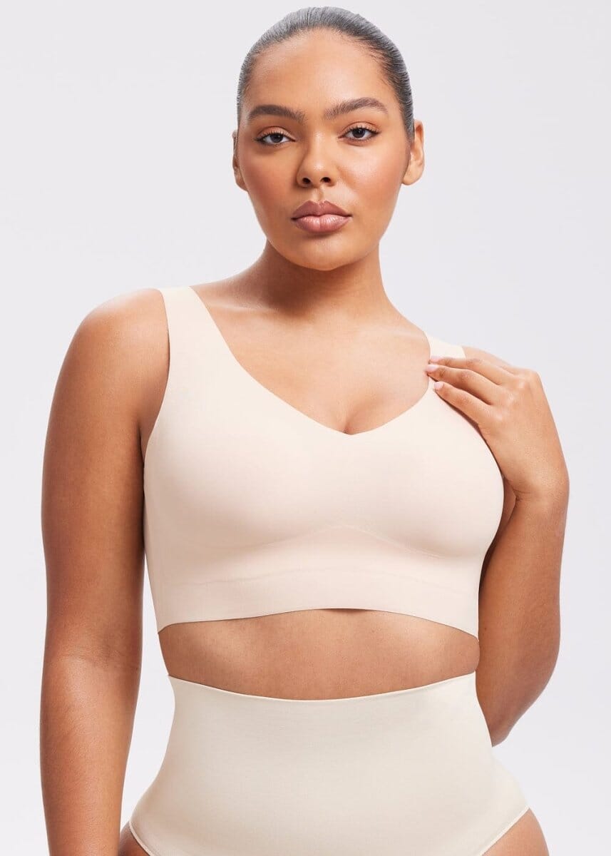 Sutiã Modelador Sem Costura com Decote em V - Up Comfort